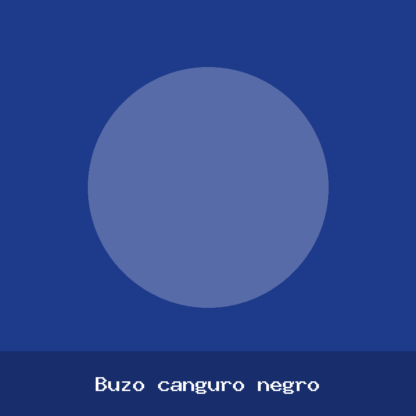Buzo canguro negro