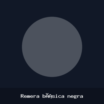 Remera básica negra